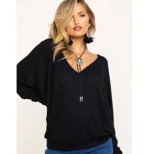 NWT Free People Santa Clara Top Black in Small